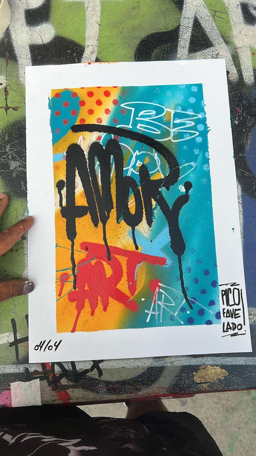 AMOR / ART – Handcrafted Graffiti Canvas | Spray Paint Wall Art