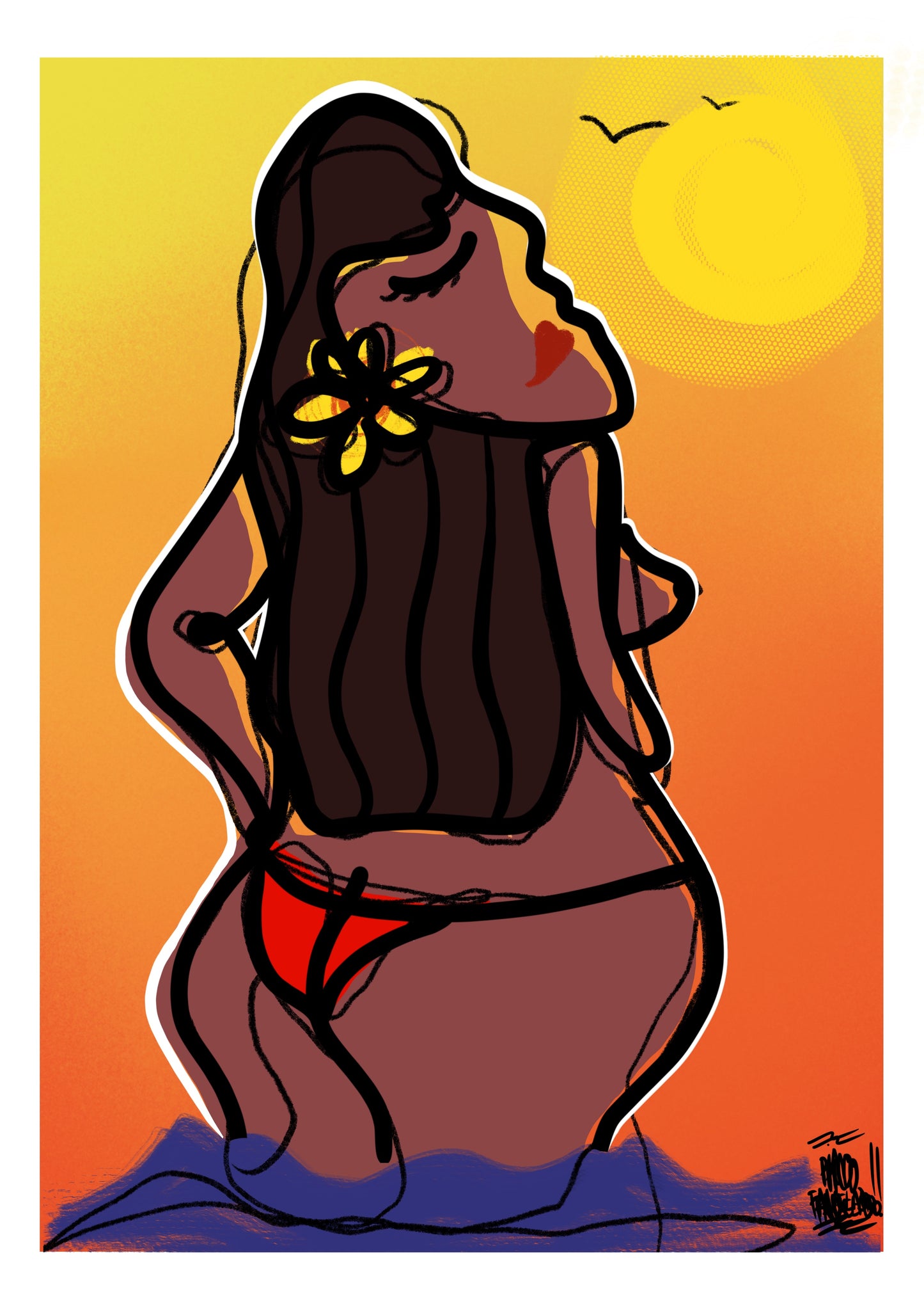 Sunny day in the beach